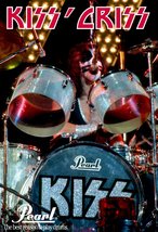 KISS Peter Criss &quot;KISS CRISS&quot; Pearl Drums 24 x 35 Reproduction Promo Poster - £35.84 GBP