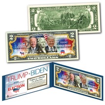 2020 President - Donald Trump Vs Joe Biden Combo U.S. Legal Tender $2 Bill - £11.17 GBP
