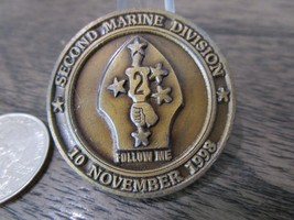 USMC 223rd Anniversary  2nd Marine Division Challenge Coin #210Q - £8.50 GBP