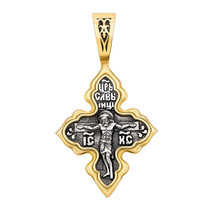 New Pendant Cross Jesus Christ Crucifix Orthodox Russian Sterling 925 Silver - £51.21 GBP