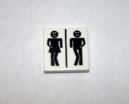 Bathroom HIS and HERS Sign 2x2 construction piece - £1.43 GBP