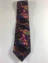 Jones New York Men’s Neck Tie Formal 100% All Silk Psychedelic Multicolor - £15.23 GBP