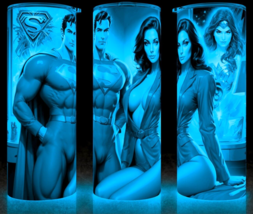 Glow in the Dark Sexy Lois Lane and Superman After Hours Cup Mug Tumbler... - $22.72