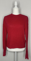 Abound NWT Women’s XL Red Long Sleeve Pullover Drop Shoulder Knit Sweater L6 - £12.30 GBP