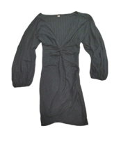 FREE PEOPLE Womens Dress Mini Elegant Stylish Long Sleeve Washed Black Size XS - £42.82 GBP