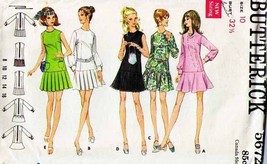 Vintage 1960&#39;s Misses&#39; DRESS Butterick Pattern 5672-b Size 10 - UNCUT - £10.95 GBP