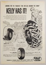 1958 Print Ad Kelly Springfield Farm Truck &amp; Tractor Tires Cumberland,MD - £11.46 GBP