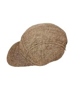 Old Navy Newsboy Cap Cabbie Hat Large Tweed Brown Fitted English Classic  - £7.79 GBP