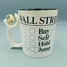 Department 56 SPINNERS Mug Cup WALL STREET Stock Market Buy Sell Hold Ju... - £15.05 GBP