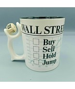 Department 56 SPINNERS Mug Cup WALL STREET Stock Market Buy Sell Hold Ju... - £15.08 GBP