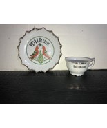 Vintage Pennsylvania Dutch Souvenir &quot;WILKUM&quot; Welcome Hex Bird Mini Cup &amp;... - $13.60 CAD