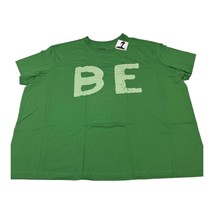 Target Black History Month Adult 4XL Short Sleeve &quot;BE&quot; T-Shirt Green - $8.41