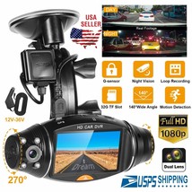 HD 1080P Dual Lens Car GPS DVR Camera Vehicle Dash Cam Video Recorder G-... - £75.93 GBP