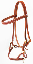 Horse Western Leather Bitless Training Aide Side Pull Bridle 77RT - $49.49+