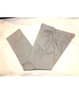 CALVIN KLEIN Khakis Pants Flat Front 100% Cotton 36x34 - $368.65 MXN