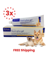 3X Virbac Nutriplus Nutri Plus Gel - Supplement For Cats &amp; Dogs (120g) - $1,628.22 MXN