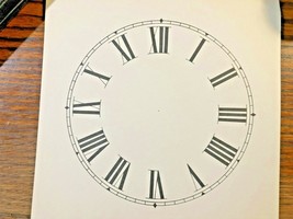 5 INCH PAPER CLOCK DIAL,  ROMAN NUMERAL (PAPER DIAL LOT 163) - £5.46 GBP