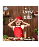 Cooking and Baking, Kids Chef Set, Apron pack of 3 with chef hats - $403.57 MXN