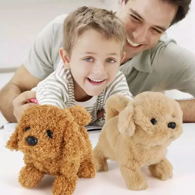 Baby Toy Dog That Walks Barks Tail Wagging Plush Interactive Electronic Pets - £9.56 GBP+