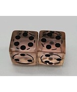 Set Of (2) Clear D6 Dice With Black Pips 1/2&quot; - $20.36 CAD