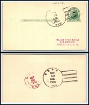 1950 US Postal Card - Lusk, Texas to Huntington, West Virginia E19  - $2.96
