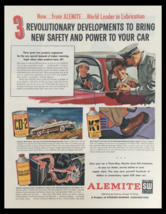 1956 Alemite World Leader Lubrication Vintage Print Ad - $14.20