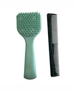 Vintage Fuller USA Shampoo Brush Model 460 Mint Green w/ Fuller Marble Comb - $366.91 MXN
