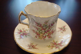 Hammersley cup and saucer purple flowers made in England[a*5-b2] - £35.23 GBP