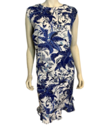 NWT Talbots Plus Petites Blue and White Floral Sleeveless Dress Size 22Wp - $621.38 MXN