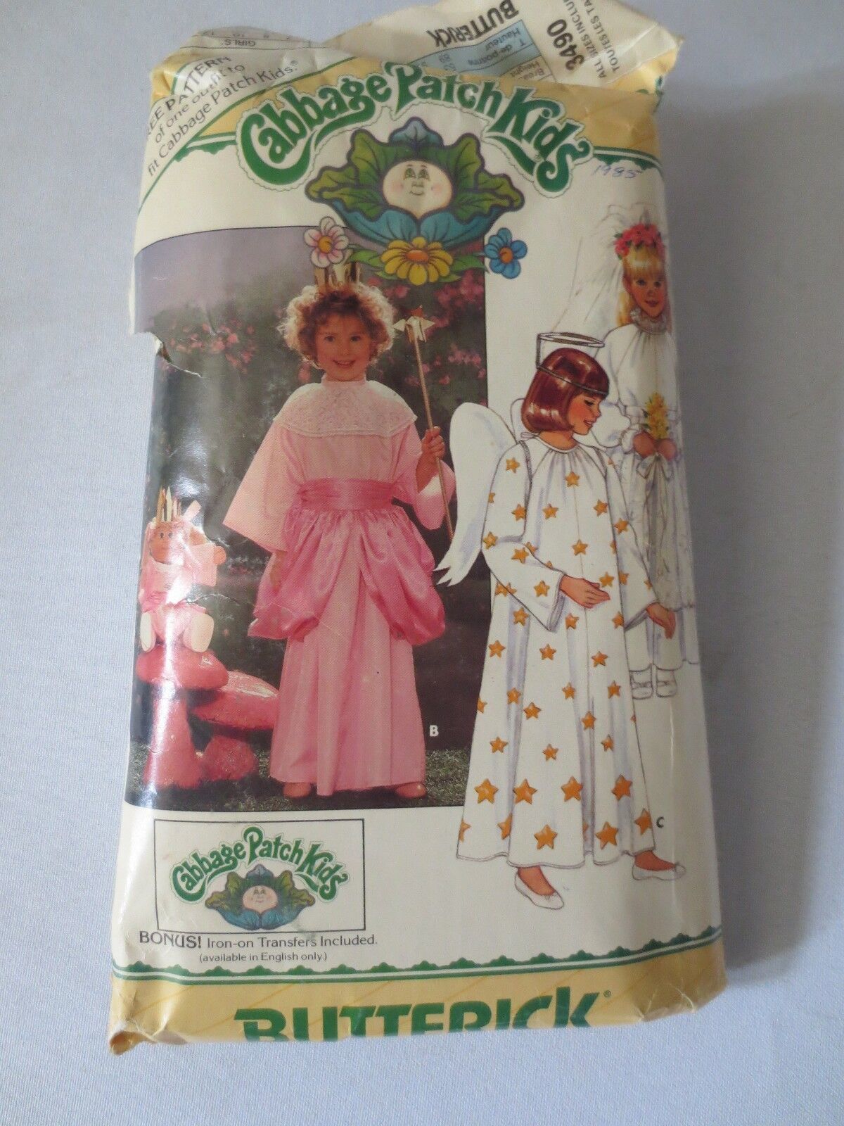 Butterick 3490 Cabbage Patch Kids gown Fairy Bride and doll Size 4 - 14 - $2.00