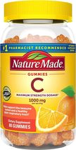 2 Bottles Nature Made Maximum Strength Dosage Vitamin C Immune Support Gummies  - £39.90 GBP
