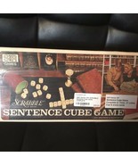 Vintage 1971 Scrabble Sentence Cube Game Selchow &amp; Righter USA Complete Box - £8.88 GBP
