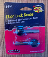 Cobbs Automobile - Black 8-Ball Door Lock Knobs, NEW [e-01] - $91.99 MXN