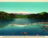 Mount Washington e La Saco North Conway Nuovo Hampshire Unp Lino Cartoli... - $5.08