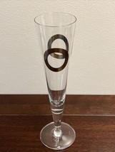 Ritzenhoff Champus Champagne Flute Crystal Glass BRASS &amp; SONNOLI  ~HTF Pattern - £34.02 GBP
