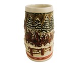 1984 Budweiser Holiday Stein, Passing Through Covered Bridge, Ceramarte ... - $14.65