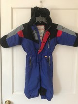 Vtg Obermeyer Snowsuit One Piece Ski Suit bib Vintage Preschool Child KI... - £19.71 GBP