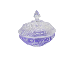 Vtg Covered Candy Dish Cristal D’Arques France Genuine 24% Lead Crystal - $19.79