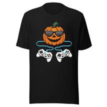 Pixel Pumpkin Retro Gamer Vibes Funny Halloween Unisex t-Shirt - £15.92 GBP+