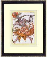 1922 BAKST Lithograph &quot;Costume for Stravinsky&#39;s &#39;BIRD OF FIRE&quot; edition o... - $1,047.60