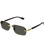 Gucci Sunglasses GG1221S 001 56mm Black-Gold / Grey Lens - $5,596.82 MXN