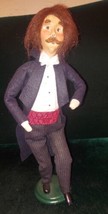 Byers Choice Caroler w/ Mustache 1999 Man In Tuxedo  - £47.85 GBP