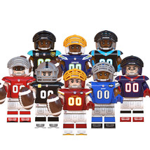 Famous American Football Players 8 Minifigure Blocks Toy Gifts for Kids - £14.10 GBP