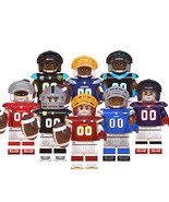 Famous American Football Players 8 Minifigure Blocks Toy Gifts for Kids - $17.68