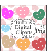 Buttons Digital Cliparts Vol. 4 - $37.17 MXN