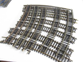 HO BRASS TRACK- 12 CURVES - MIXED - FAIR - NEED JOINERS - W81 - $34.77 MXN