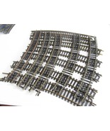 HO BRASS TRACK- 12 CURVES - MIXED - FAIR - NEED JOINERS - W81 - $34.09 MXN