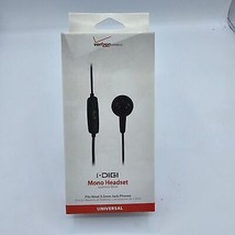 NEW Verizon i-DIGI Mono Headset, Universal (3.5mm AUX)  Black, Brand New In Box - £6.72 GBP