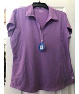 NWT Ladies BETTE &amp; COURT Lavender Cap Sleeve Golf Tennis Shirt - L Cool ... - $46.00 CAD