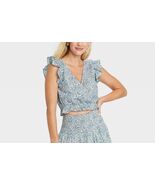 Universal Thread Juniors Flutter Sleeveless Cropped Wrap Top M - $18.81